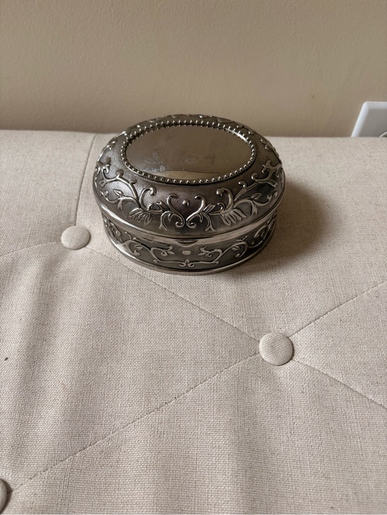 no brand Other - Ornate Silver-Tone Decorative Jewelry Box